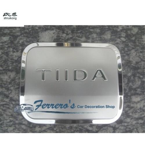 Car Sticker Stainless Steel Fuel Tank Cap For 2006-2009 Nissan TIIDA High Quality