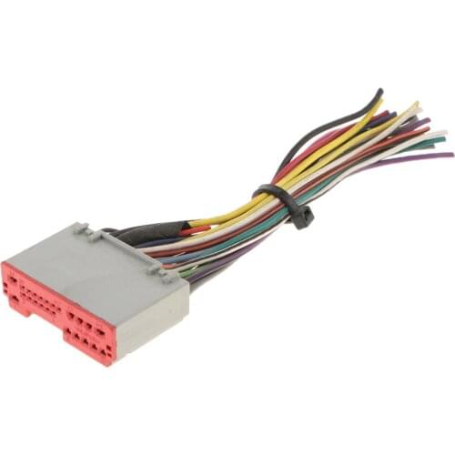 Car Radio Stereo Wire Harness for Ford Hyundai Lincoln Cable Adapter Plug