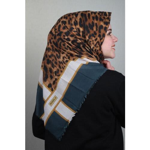 BONJELA PATTERNED COTON SCARF-DESEN-62-RENK-14