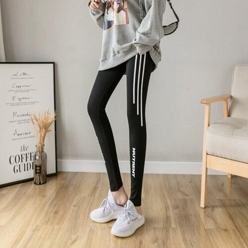 Large Size Fitness Pants Women Stretch Tight Fat Mm Running Training Sports Leggings High Waist Hip Yoga Pants Spring and Summer