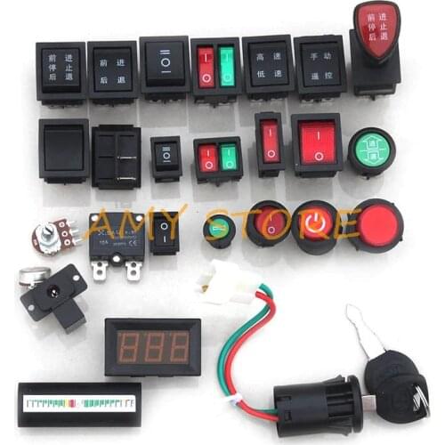 Electric Remote Control Toy Cars Vehical Motorbike Motorcycle Tricycle for Kids Child Switch ON OFF Joystick Switch Accessories