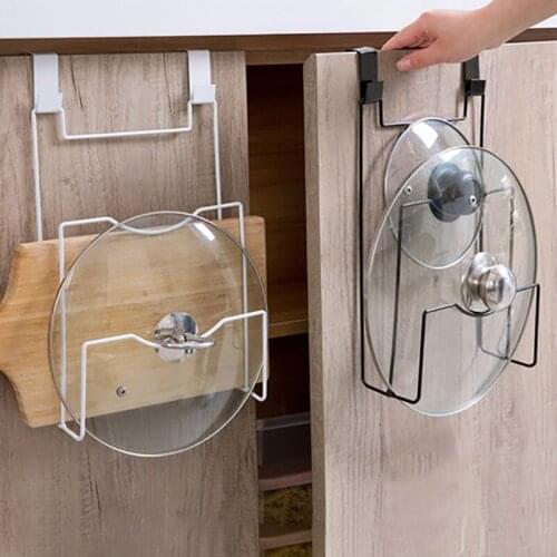 Cabinet Door Hook Pan Pot Cover Lid Rack Stand Stove Organizer Kitchen Storage Holder Hanging Racks Shelf Kitchen Accessories