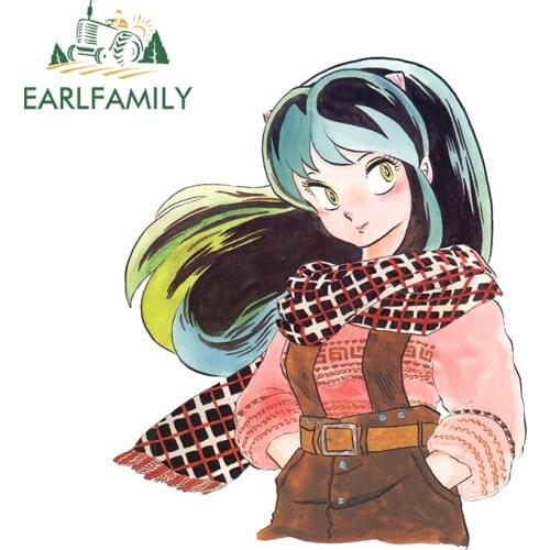 EARLFAMILY 13cm x 11cm for Urusei Yatsura Car Truck Decal Bumper Window DIY Anime Scratch-proof Car Stickers for Vehicle