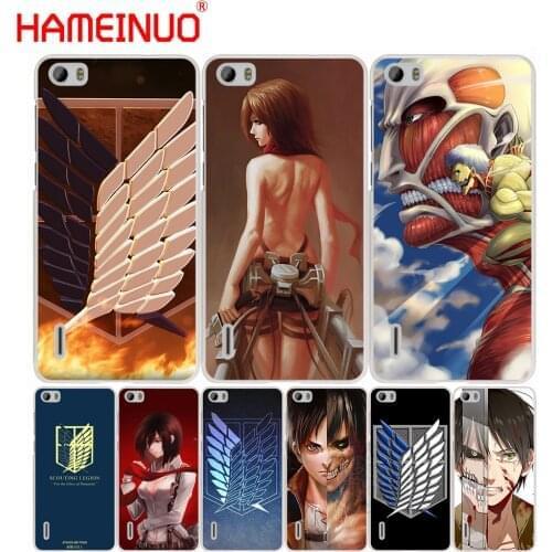 HAMEINUO Anime Japanese attack on Titan cell phone Cover Case for huawei honor 3C 4A 4X 4C 5X 6 7 8 Y3 Y5 Y6 2 II Y560 Y7 2017