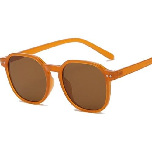 Retro Round Sunglasses Women Brand Designer Fashion Orange Sun Glasses Men Driving Eyewear Ladies Vintage Shades zonnebril dames