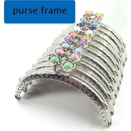 10.5cm women DIY metal clasp bag making hardware purse frame silver color kiss buckle 10pcs/lot wholesale