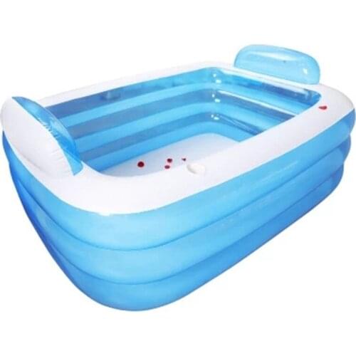 Inflatable double bathtub three-layer special thickening adult insulation swimming pool baby bathtub outdoor swimming pool