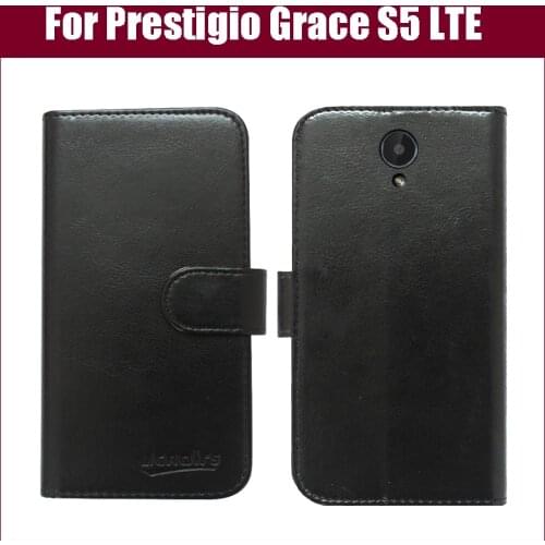 New Arrival 6 Colors High Quality Flip Leather Exclusive Protective Cover Case For Prestigio Grace S5 LTE Case