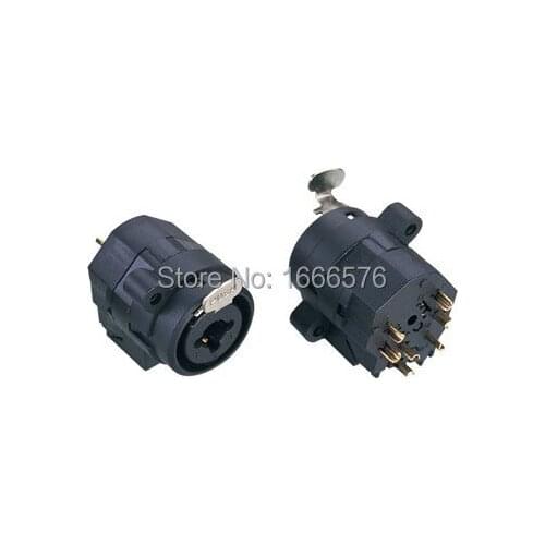 Wholesale 50 pcs /LOT FEMALE SOCKET with lock, XLR-1/4" JACK - 402