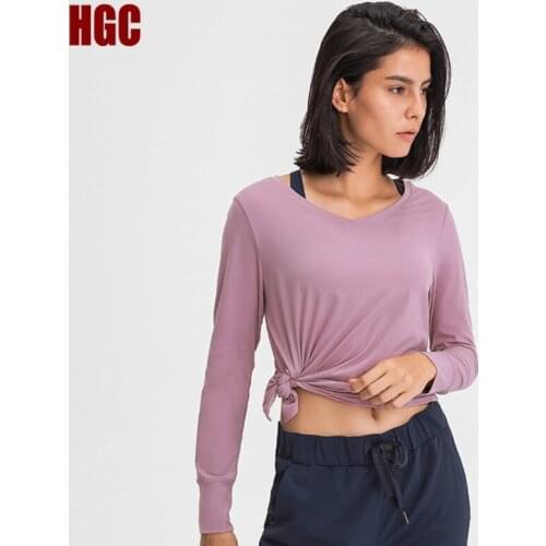Autumn Winter Women Sports Shirts Long Sleeve Quick Dry Gymwear Workout Top Running Breathable Training Yoga Clothes HGC