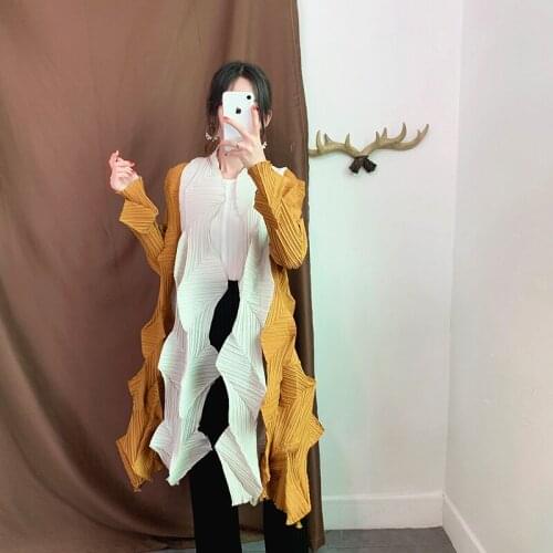 CHKEFold Spelling Color Loose Coat Long Fund Windbreaker 2019 Autumn Crimp Overcoat 20191014