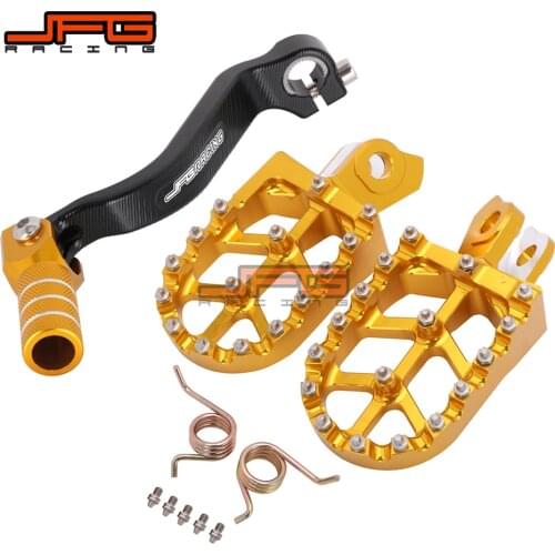Motorcycle CNC Gear Shift Foot Lever Foot Pegs Rest Footrests Pedals Footpegs For SUZUKI RMZ450 2008-2019 RMX450Z 2010 2011 2017