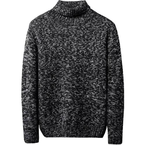 Casual Mens Turtleneck Sweaters 2021 New Autumn Winter Men Warm Sweater Comfortable Pullover Fashion Mens Clothing Solid Coat