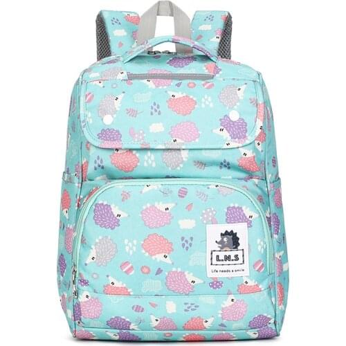Lovely Hedgehog Print Big Capacity Children School Bags for Teenagers Girls Owl Backpack Durable School Backpack Mochilas Escola