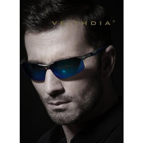 VEITHDIA Aluminum Magnesium Sunglasses Polarized Sports Men Coating Mirror Driving Sun Glasses oculos Male Eyewear Accessories