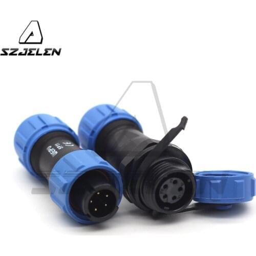 SP11 Type 5 Pin Docking Waterproof Connector Plug & Socket Automotive LED Power Wire Connector Male and Female IP67
