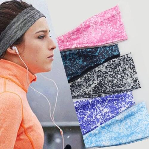 Sport Head Bands For Women Yoga Fitness Elasticity Antiperspirant And Breathable Headband Sports Headband Mens Running Headband