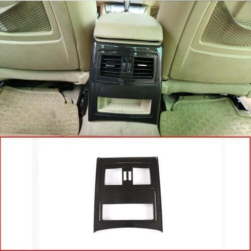 Carbon Fiber Style ABS For BMW E90 3 Series 2005-2012 Car Rear Air Vent Frame Cover Trim Accessories