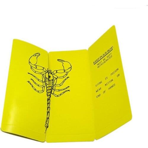 Dried Scorpion Surprise Magic Tricks Comedy Close Up Magie Rattling Scorpion Greetings Card Magia Gimmick Props for Magicians
