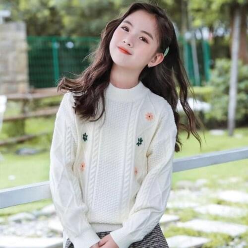 Girls Sweater Kids Coat Outwear 2021 Casual Plus Velvet Thicken Warm Winter Autumn Tops Fleece Christmas Childrens Clothing