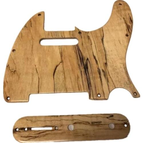 Telecaster Guitar Pickguard hand made Spalted maple Tele Pickguard Set