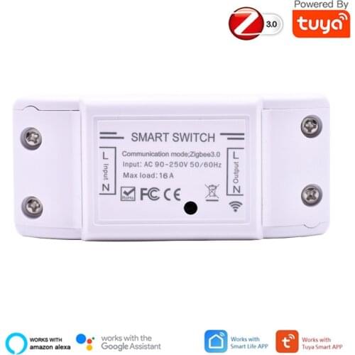 TUYA Zigbee 16A Smart Switch Module DIY Smart Home Control Timer Remote Control Light Switch Controller Smart Life APP Control