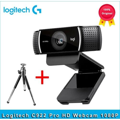 Logitech C922 Pro HD Webcam 1080P Autofocus Built-in Microphone Stream HD Anchor Camera With Tripod