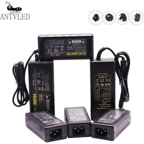 High Quality DC5V/12V LED Power Supply 2A 3A 6A 8A10A Driver Switch Transformer For LED Strip Light Adapter 3528 5058 LED Lights