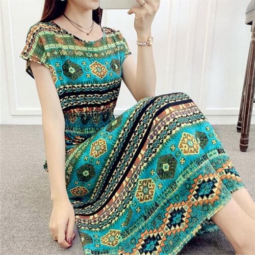 XIZOU Summer Cotton Dresses