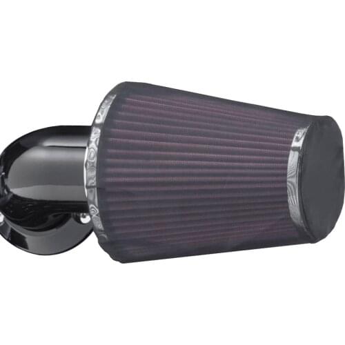 Motorcycle Air Filter Heavy Breather Rain Sock Black Protective Cover For Harley Air Cleaner Kits XL 1200 Touring Softail Dyna