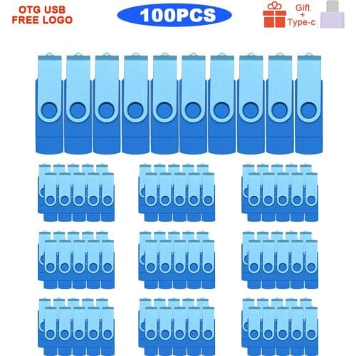 100pcs/lot 3IN1 OTG Usb Flash Drive 64gb 32gb Pendrive 8GB 16GB Pen Drive High Speed U-disk for Smart Phone free custom logo