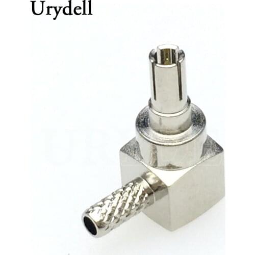 2pcs/lot CRC9 Male Plug Right Angle Crimp RF Connector For RG174 RG188 RG316 Cable