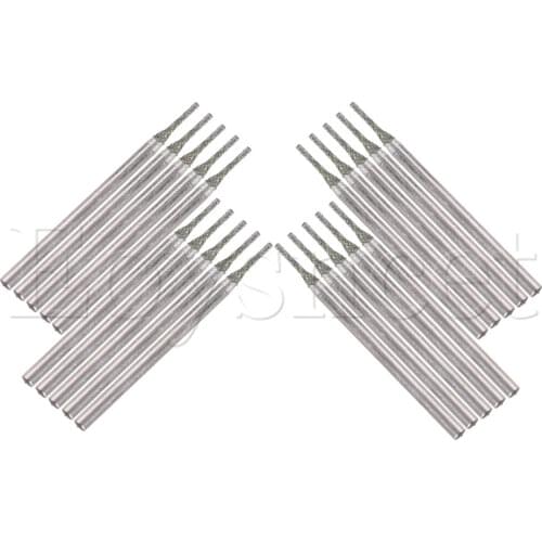 20 x Diamond Drilling Needle for Bowlder Jewelry Engraving 1.2mm Silver