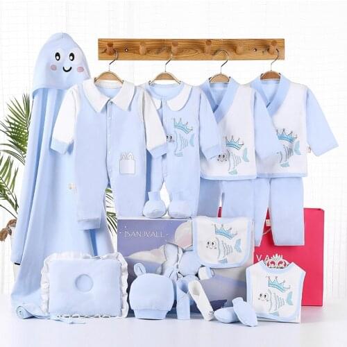 20pcs/set 0-3 months baby clothing Long sleeve Newborn clothes suit shirt pajamas Infant outfit Christmas baby gift