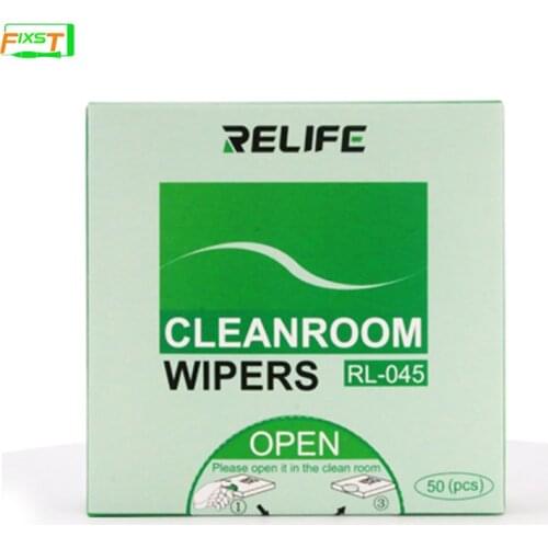 50Pcs RELIFE RL-045 Wiper Anti-Static Dust-Free Cloth For Mobile Phone Tablet Computer Tablet Notebook Computer Cleaning