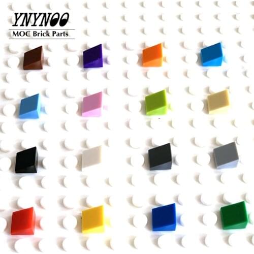 520Pcs/lot Slope 30° 1x1x2/3 Cheese Slope MOC Building Blocks Parts DIY LOGO Toys for Kid Compatible with Rebrickable Parts