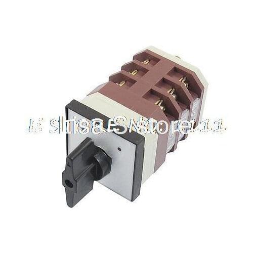 AC 380V 16A 12 Terminals 3 Positions Rotary Selector Cam Changeover Switch
