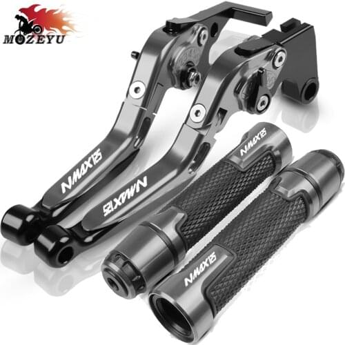 For YAMAHA NMAX125 NMAX 125 2015 2016 2017 2018 2019 Motorcycle Accessories Extendable Brake Clutch Levers Handlebar Grips ends