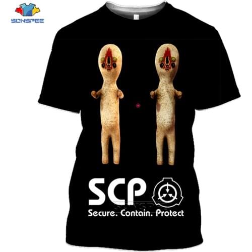 SONSPEE Scp Foundation T-shirts Summer 3D Print Casual Streetwear Women Men Harajuku Short Sleeve Special Logo Tees Tops Shirts