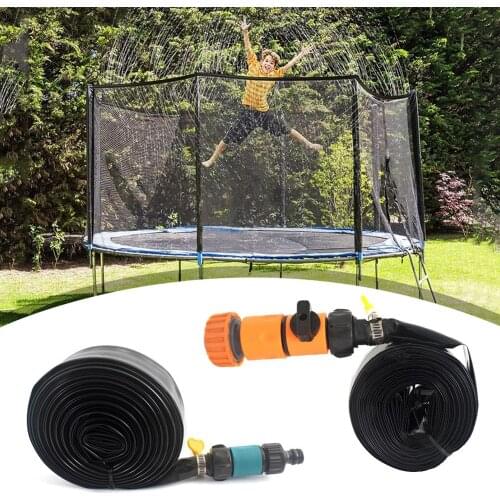 Hot Summer Water Sprinkler Trampoline Sprinkler Outdoor Garden Water Games Toy Sprayer Home Backyard Game Water Park Accessories