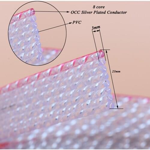 Hi-end OCC Silver plated Bulk Cable Hifi DIY Audio Speaker Cable Loudspeaker Cord