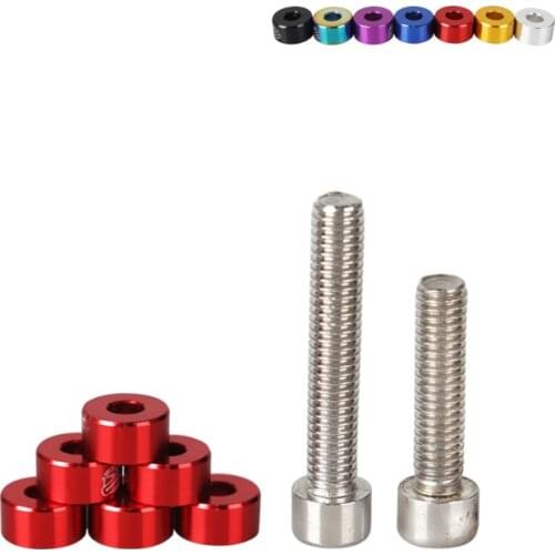 JDM Aluminum M6 6 Pcs/Pack JKdreamer Fender Washers and Bolt for honda Air Inlet Manifold,Engine