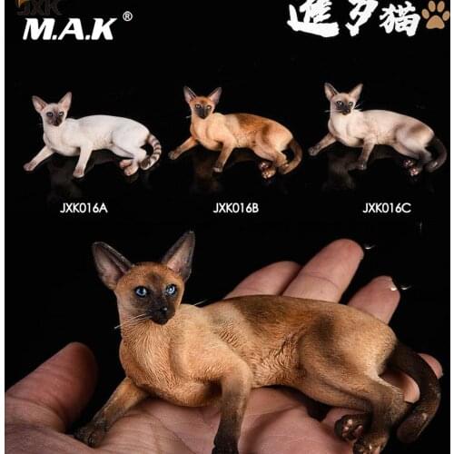 Jxk016 1/6 Scale Anime Figure Scene accessories In Stock Siamese Cat lied Animal Model Car Decoration for 12'' Action Figure