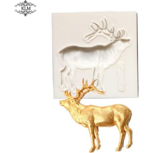 KLM Deer Type Silicone Mold Chinese Cake Mold DIY Chocolate Mold Clay Tool Cake Decoration Kitchen Baking Tools
