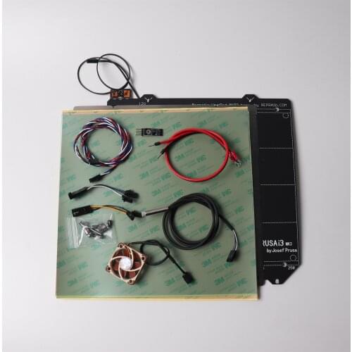 Prusa i3 mk2/mk2s to MK2.5 upgrade kit with MK52 12V heated bed, Noctua fan, PINDA V2 probe Prusa i3 mk2.5 heatbed kitkit
