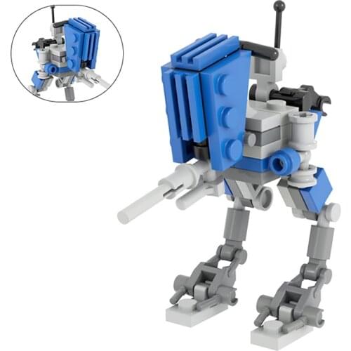 MOC Mini Clone Robot AT-RT Building Blocks For Star of Space Wars Series High-Tech Mechanical Character Bricks Game Toys For Kid