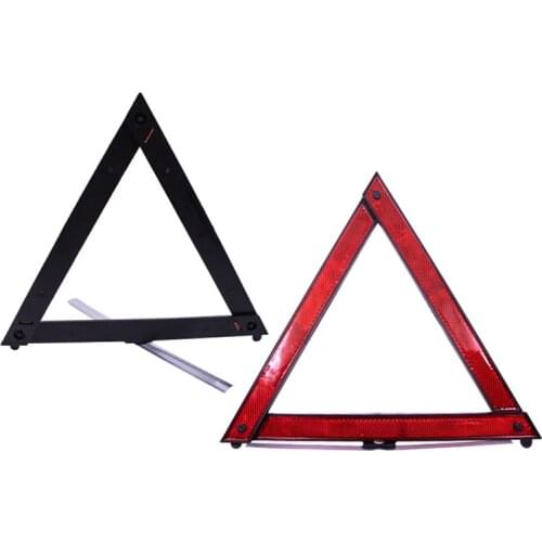 Red Reflective Safety Hazard Car Emergency Breakdown Warning Triangle Auto Tripod Folded Stop Sign Reflector Reflectante