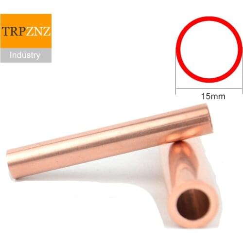 T2 copper pipe tube,OD15,outer diameter 15mm, inner diameter13/12mm,copper pipe,Capillary Hollow copper tube Factory outlets