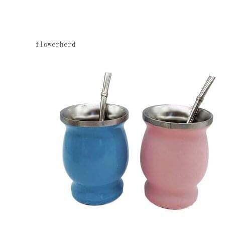 Fashionable New Style Teacup Insulated Cup Stainless Steel Cup Coffee Cup Tableware Long Distance Relationship Gifts