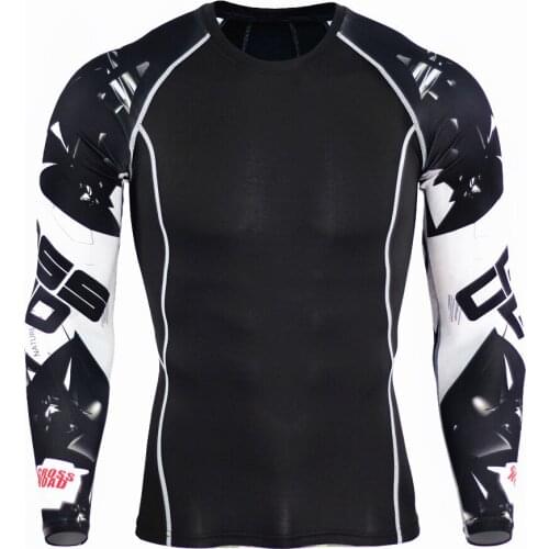 Men Compression Running T Shirt Long Sleeve Fitness Tight Quick Dry Sport shirt Training Jogging Shirt Gym rashgard Sportswear